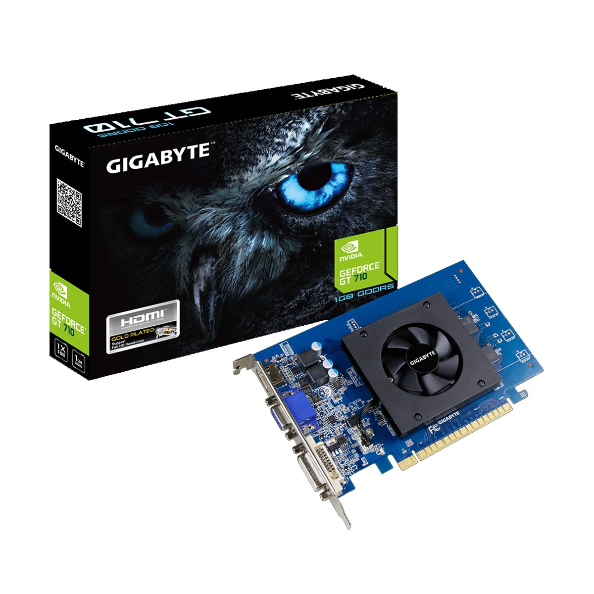 Gigabyte NVIDIA GeForce GT 710 1GB DDR5 Graphics Card – Cyber Soft ...