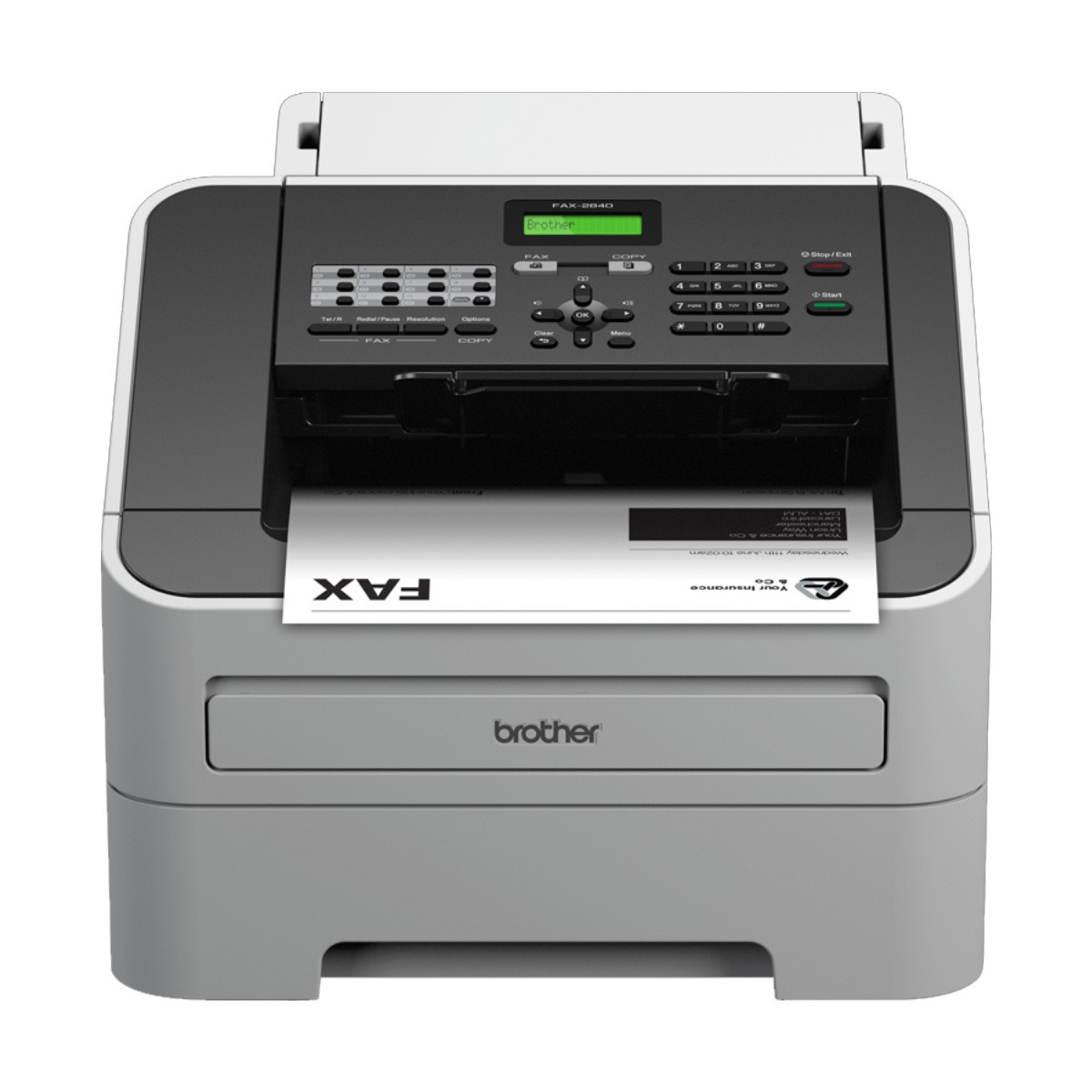 Brother FAX-2840 Monochrome Laser Fax Machine – Cyber Soft Technology